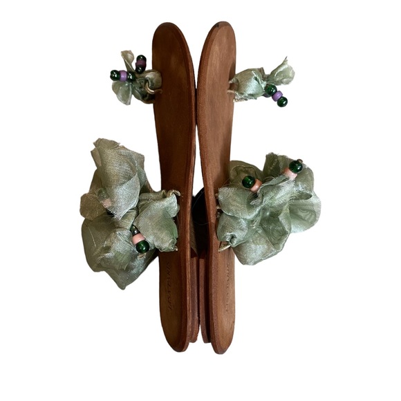 Lisa Paris Toe Wrap Tulle Flats, Sz 8 - Picture 6 of 10